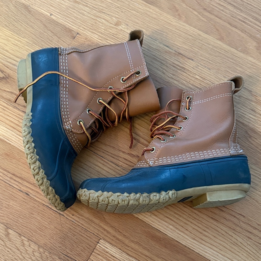 L.L. Bean Tan and Brown Winter Boots